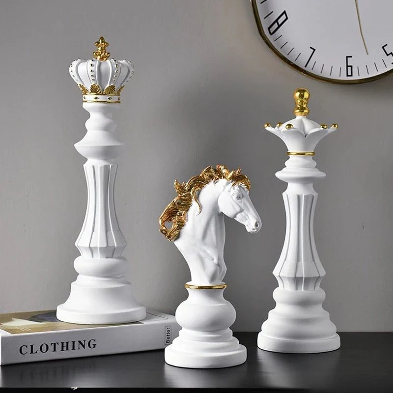 Chess Pieces Ornaments (Set of 3)