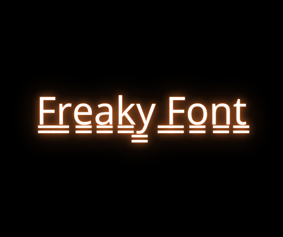 How can I create my own freaky font?