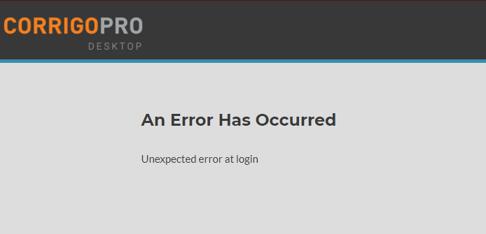 Troubleshooting Corrigopro Login Issues